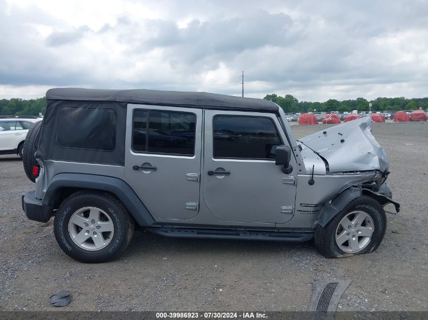 2018 Jeep Wrangler Jk Unlimited Sport S 4X4 VIN: 1C4BJWDG4JL863254 Lot: 39986923