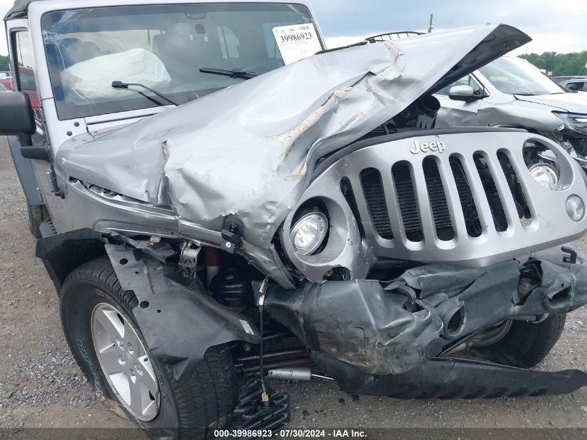 2018 Jeep Wrangler Jk Unlimited Sport S 4X4 VIN: 1C4BJWDG4JL863254 Lot: 39986923