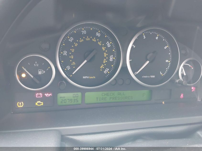 2007 Land Rover Range Rover Hse VIN: SALMF15427A247342 Lot: 39986944