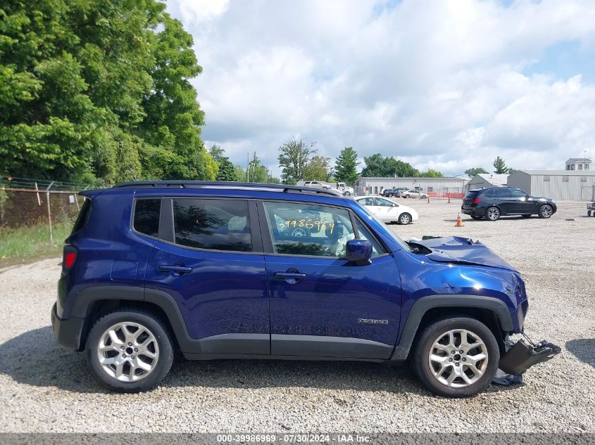 2017 Jeep Renegade Latitude Fwd VIN: ZACCJABB9HPG48943 Lot: 39986969