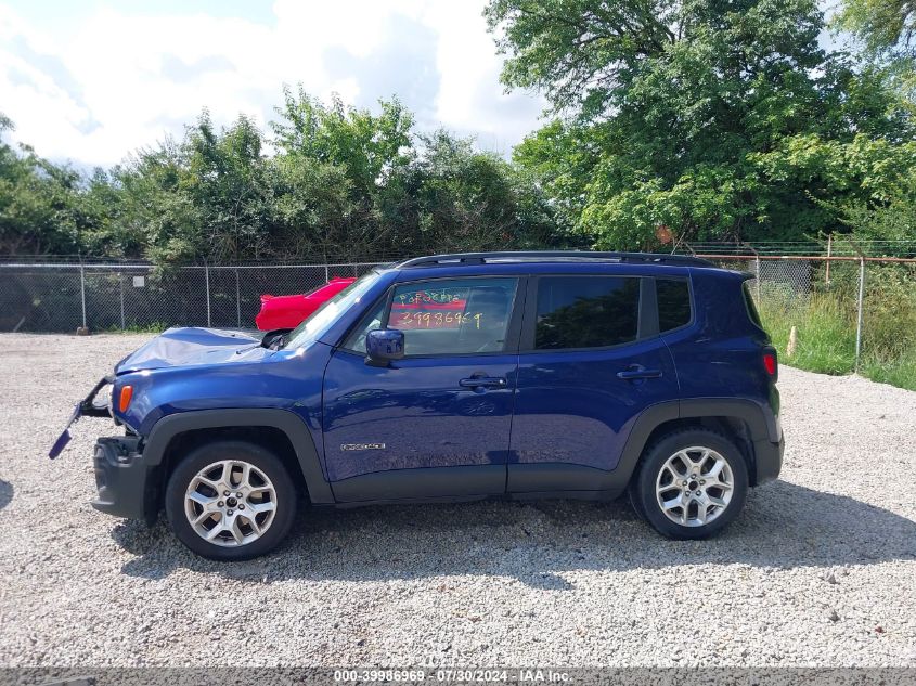 2017 Jeep Renegade Latitude Fwd VIN: ZACCJABB9HPG48943 Lot: 39986969