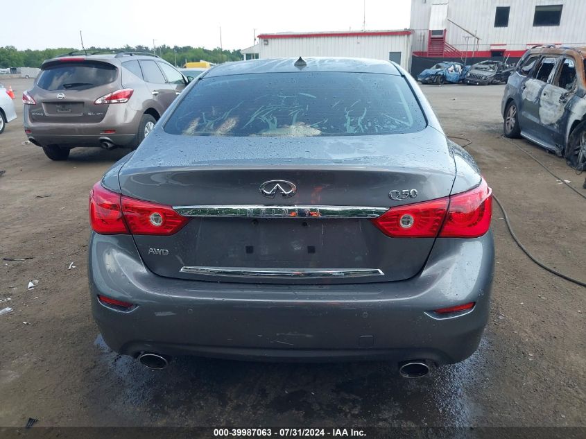 2014 Infiniti Q50 Premium VIN: JN1BV7AR3EM689289 Lot: 39987063