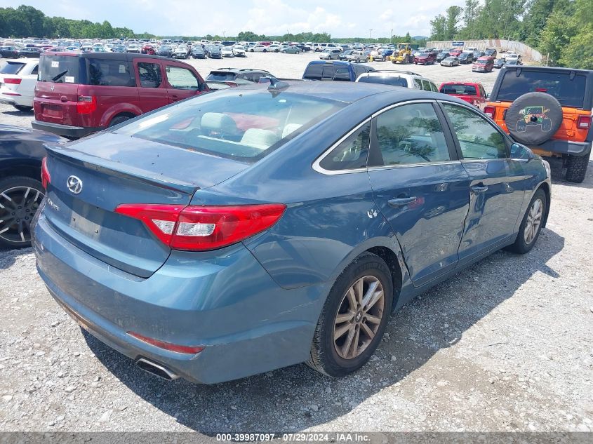 2016 Hyundai Sonata VIN: 5NPE24AF5GH398765 Lot: 39987097