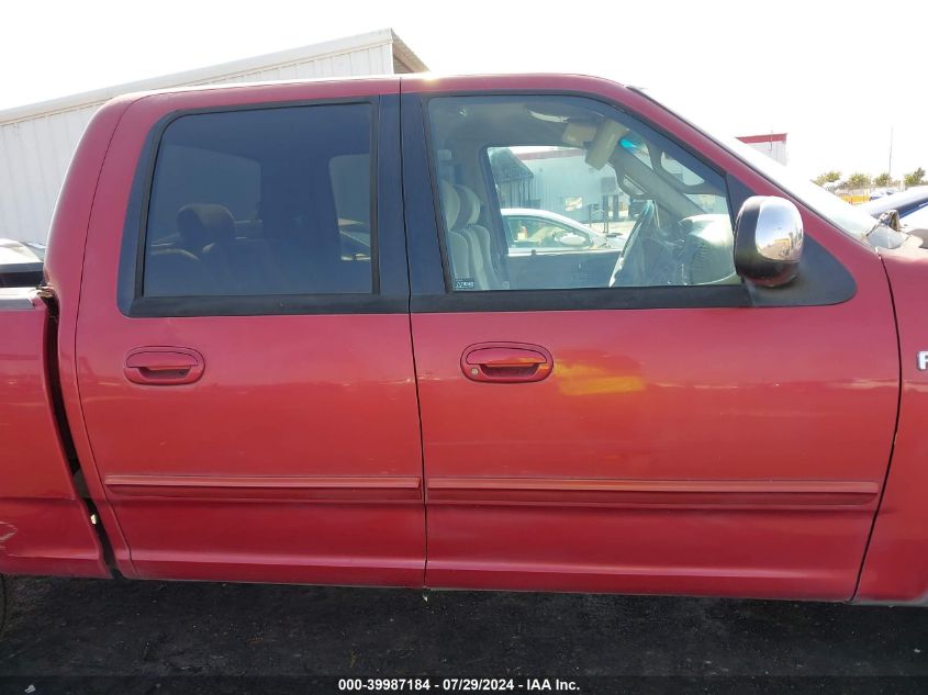 2002 Ford F-150 Lariat/Xlt VIN: 1FTRW07L02KB62997 Lot: 39987184