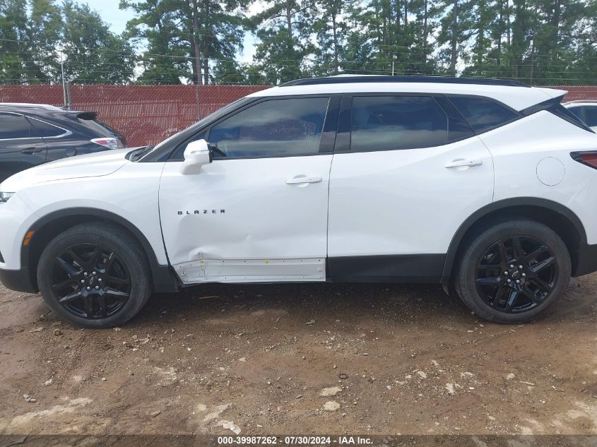 2022 Chevrolet Blazer 3Lt VIN: 3GNKBDRS6NS143833 Lot: 39987262