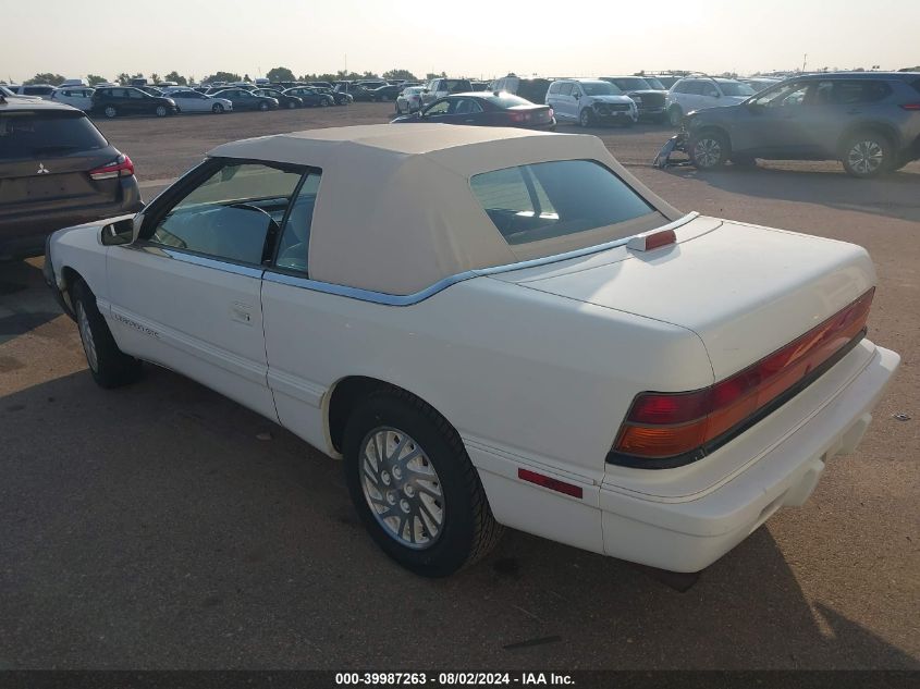 1995 Chrysler Lebaron Gtc VIN: 1C3EU453XSF517363 Lot: 39987263