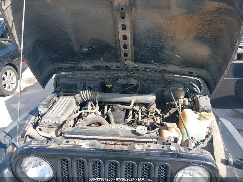 1998 Jeep Wrangler Sport VIN: 1J4FY19S2WP775746 Lot: 39987265