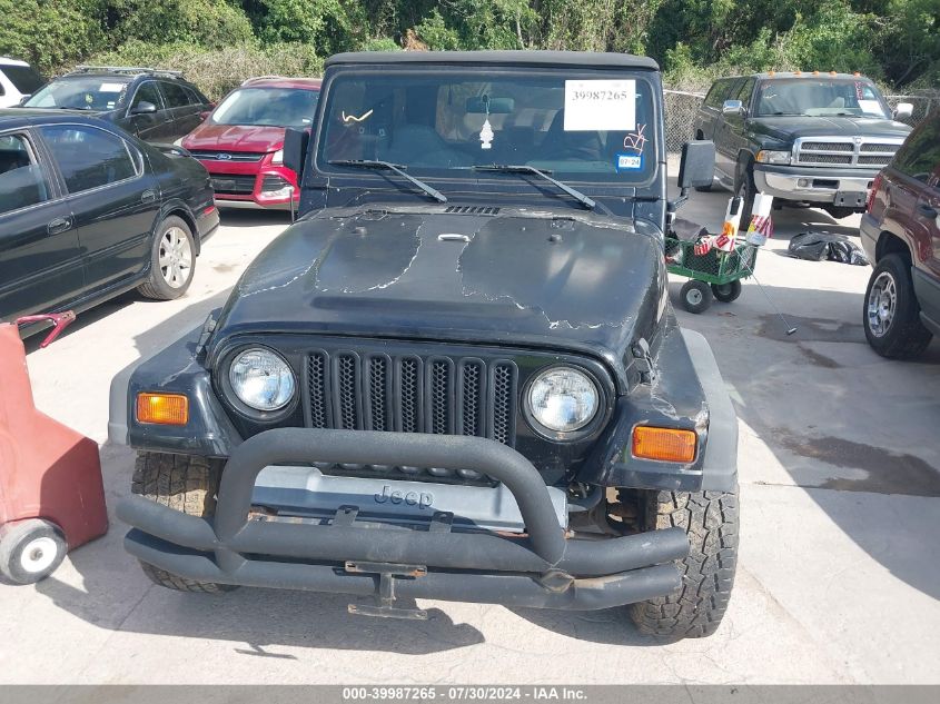 1998 Jeep Wrangler Sport VIN: 1J4FY19S2WP775746 Lot: 39987265