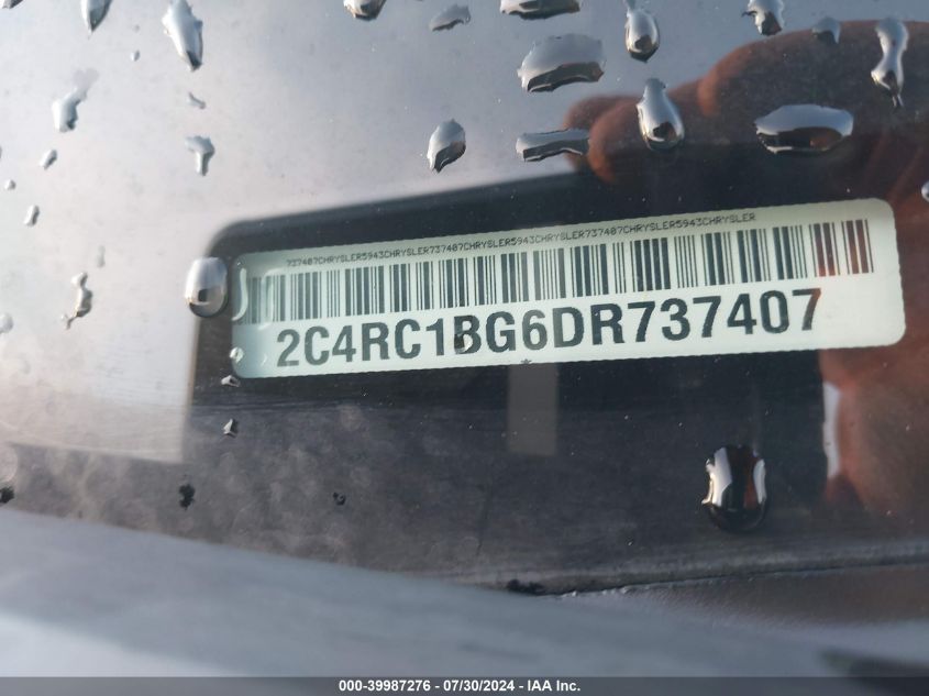2013 Chrysler Town & Country Touring VIN: 2C4RC1BG6DR737407 Lot: 39987276