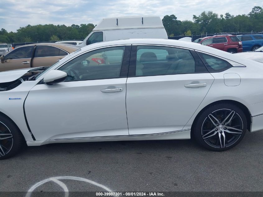 2021 Honda Accord Hybrid Touring VIN: 1HGCV3F9XMA020067 Lot: 39987301