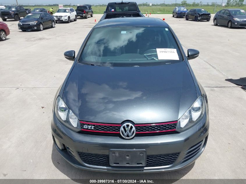 2013 Volkswagen Gti Drivers Edition VIN: WVWHV7AJ3DW137506 Lot: 39987316