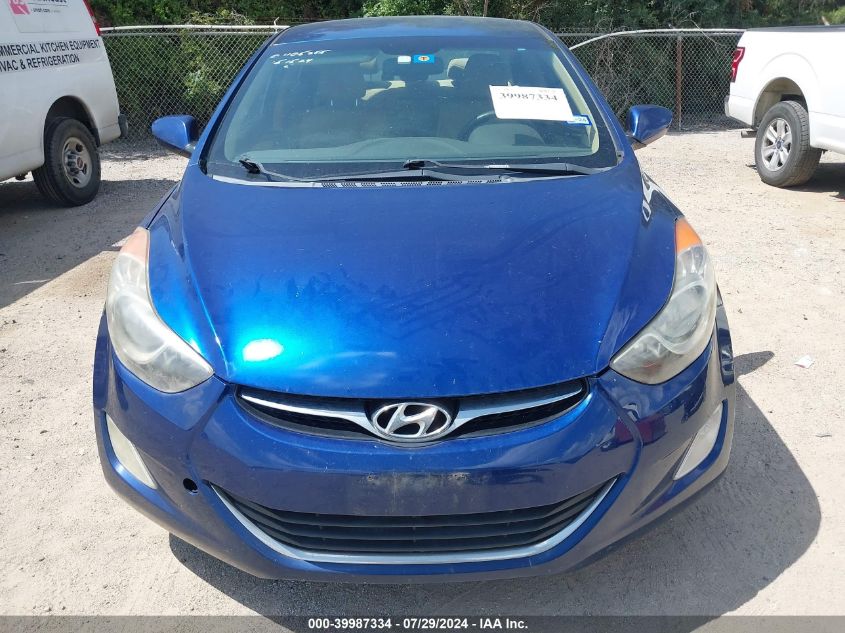 2013 Hyundai Elantra Gls (Ulsan Plant) VIN: KMHDH4AE4DU526377 Lot: 39987334