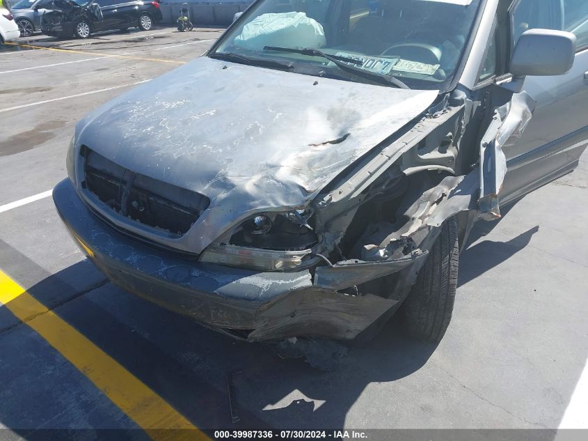 2000 Lexus Rx 300 VIN: JT6GF10UXY0054074 Lot: 39987336