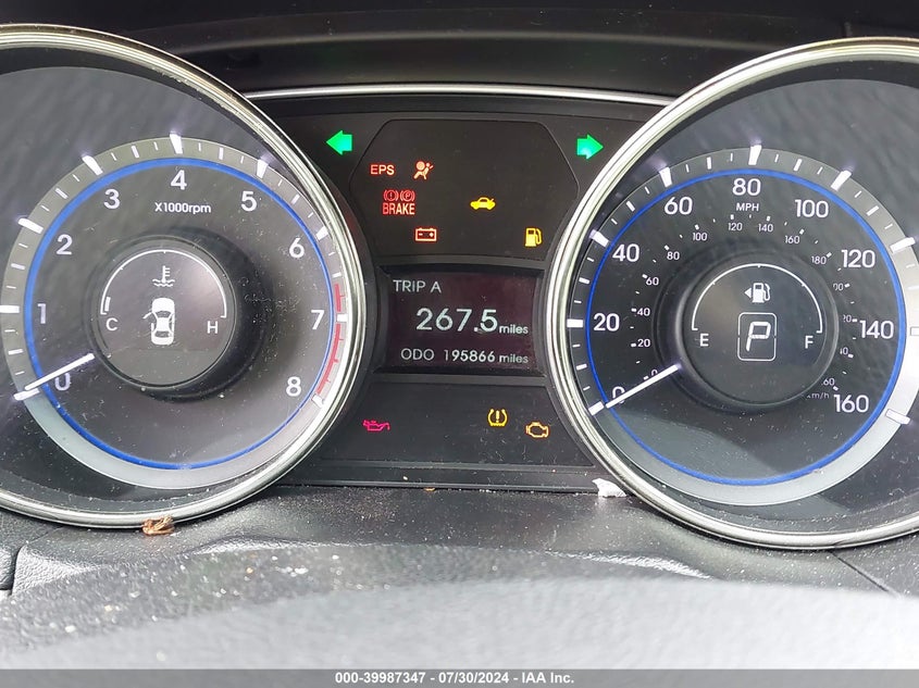 2011 Hyundai Sonata Gls VIN: 5NPEB4AC4BH268734 Lot: 39987347