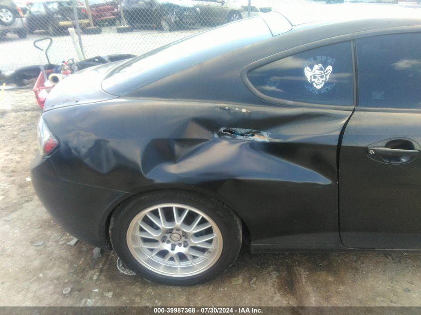 2007 Hyundai Tiburon Gs VIN: KMHHM66D27U245868 Lot: 39987368