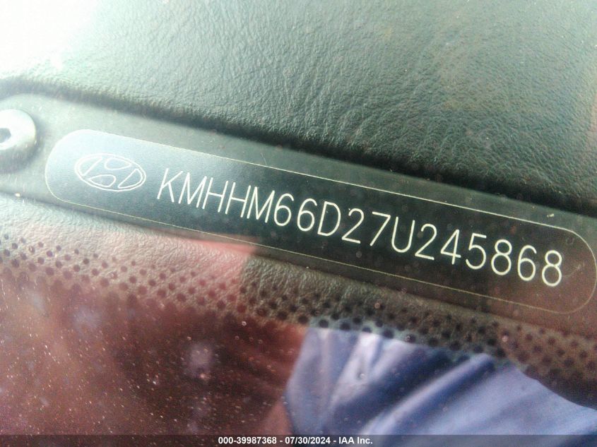 2007 Hyundai Tiburon Gs VIN: KMHHM66D27U245868 Lot: 39987368