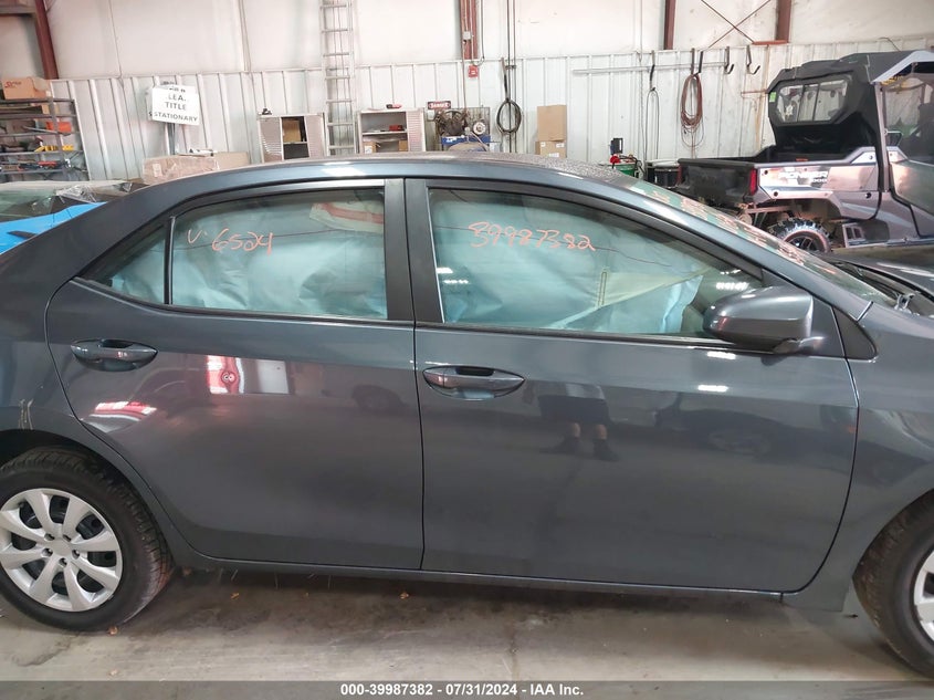 VIN 2T1BURHE7KC136524 2019 TOYOTA COROLLA LE