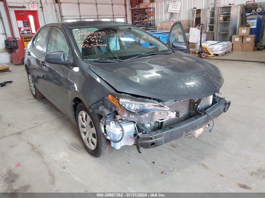 VIN 2T1BURHE7KC136524 2019 TOYOTA COROLLA LE