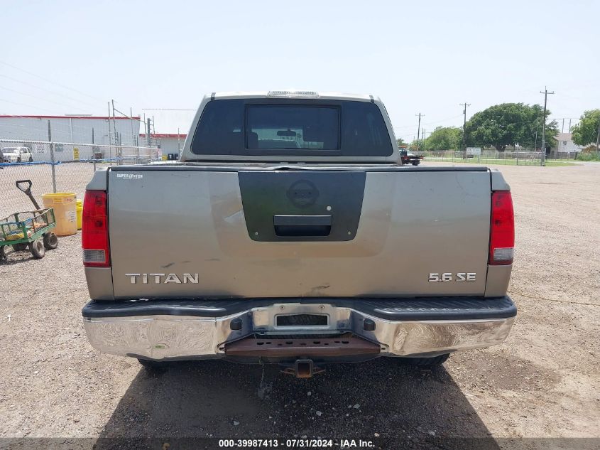 2007 Nissan Titan Se VIN: 1N6BA07A67N217874 Lot: 39987413