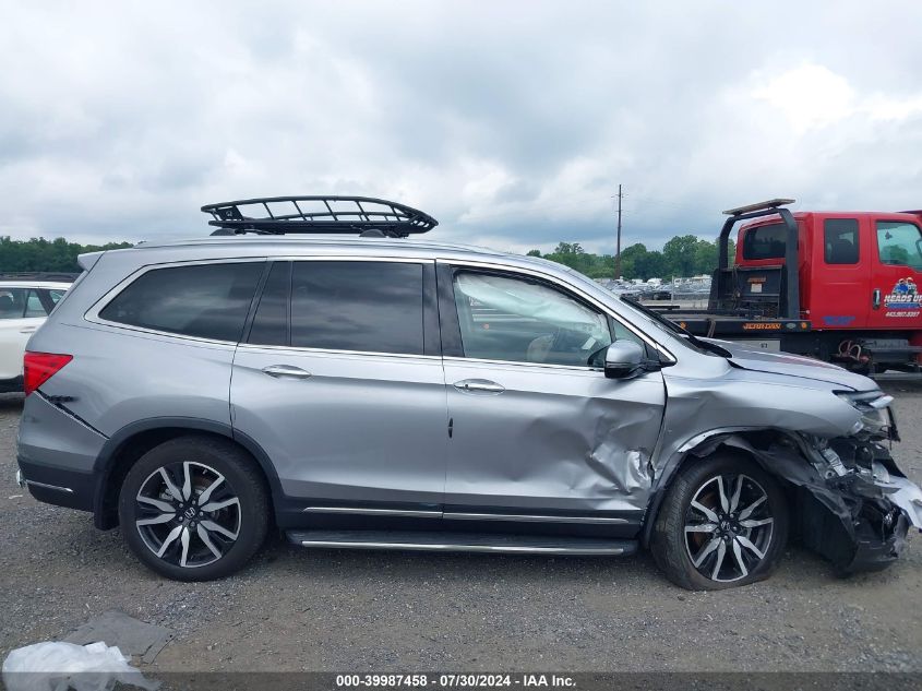 2021 Honda Pilot Awd Elite VIN: 5FNYF6H02MB034165 Lot: 39987458