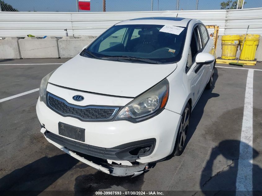 2012 Kia Rio Sx VIN: KNADN4A30C6055632 Lot: 39987593