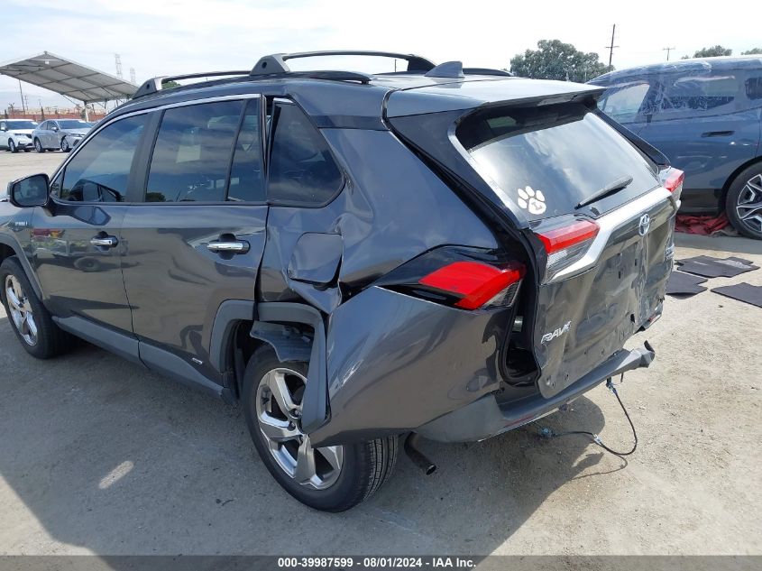 2020 Toyota Rav4 Hybrid Limited VIN: 2T3DWRFV1LW059324 Lot: 39987599