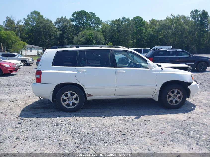 2005 Toyota Highlander V6 VIN: JTEGP21A350065814 Lot: 39987629