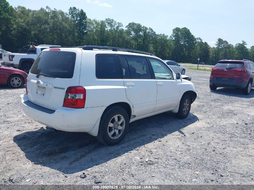 2005 Toyota Highlander V6 VIN: JTEGP21A350065814 Lot: 39987629