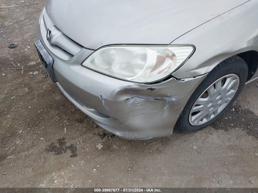 2004 Honda Civic Lx VIN: 2HGES15514H582946 Lot: 39987677