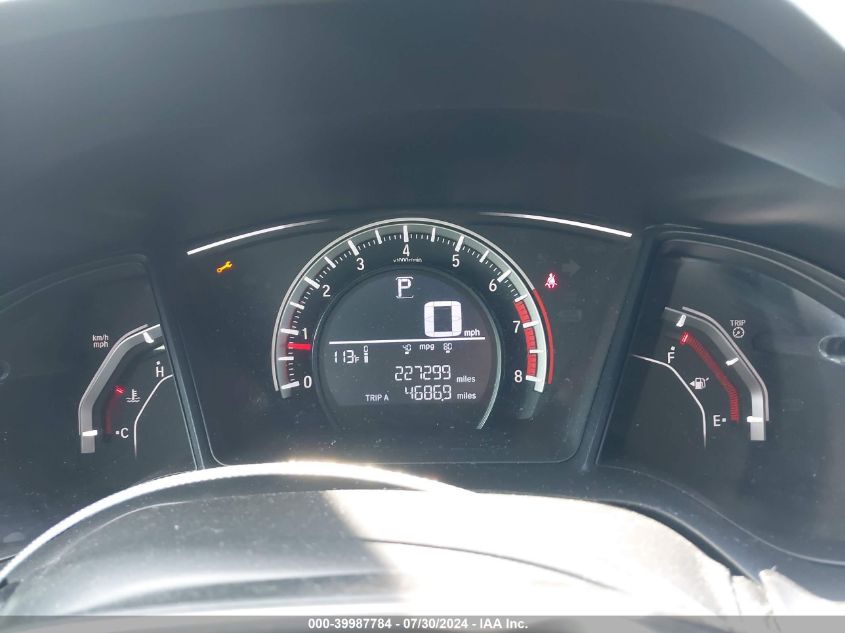 2018 Honda Civic Lx VIN: SHHFK7H26JU204287 Lot: 39987784