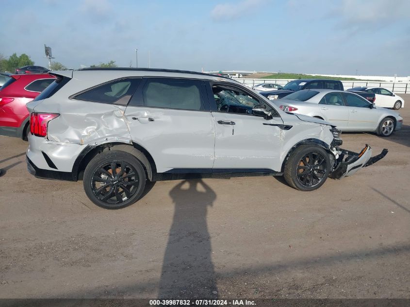 2022 Kia Sorento Sx VIN: 5XYRKDLF9NG091523 Lot: 39987832