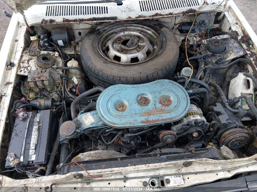 1984 Subaru Gl VIN: JF1AF43B7EC109297 Lot: 39987934