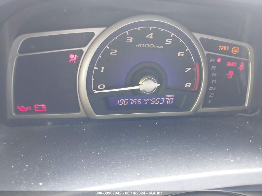 2008 Honda Civic Sdn Lx VIN: 1HGFA16578L093725 Lot: 39987942