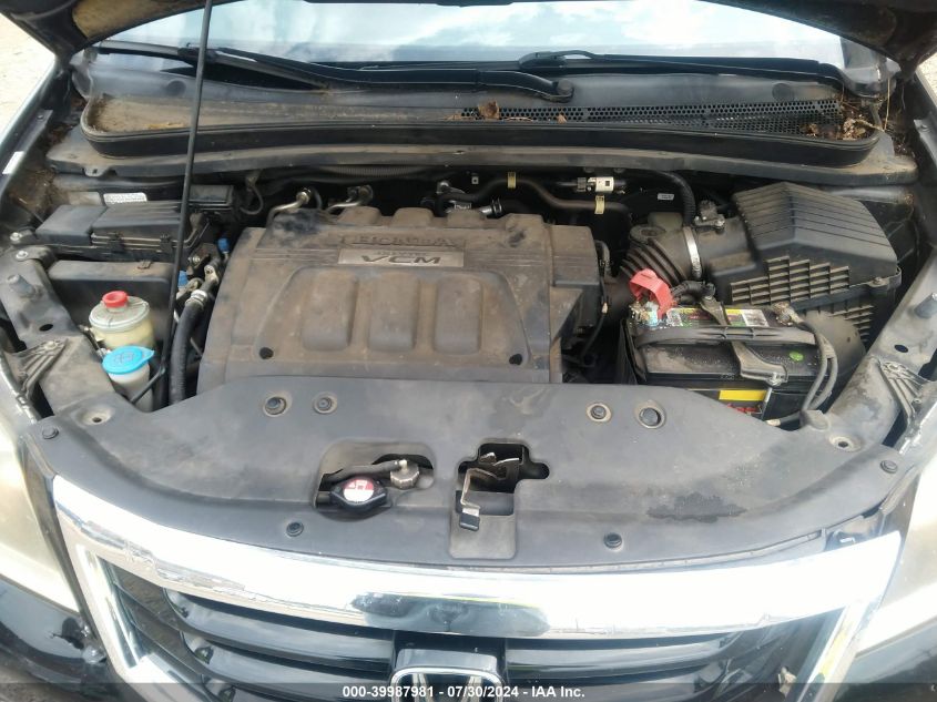 2010 Honda Odyssey Ex-L VIN: 5FNRL3H66AB104536 Lot: 39987981