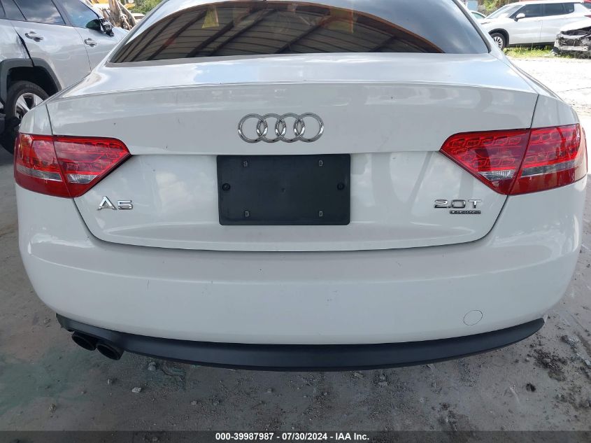 2012 Audi A5 2.0T Premium VIN: WAULFAFR8CA024081 Lot: 39987987