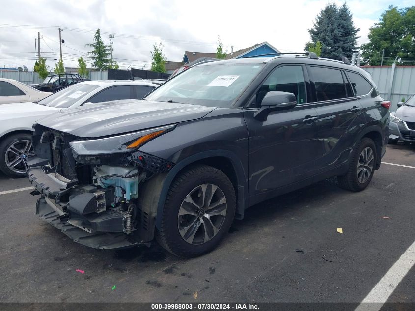 5TDHZRBHXMS532925 2021 TOYOTA HIGHLANDER - Image 2