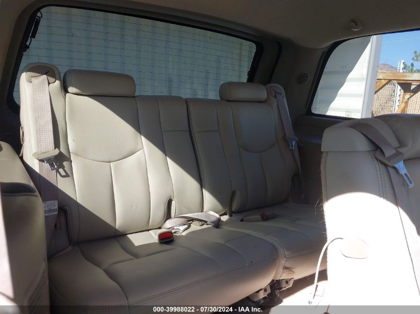 2003 Chevrolet Tahoe Lt VIN: 1GNEK13Z03J278144 Lot: 39988022