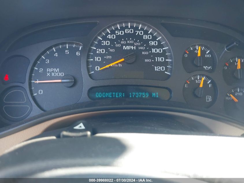 2003 Chevrolet Tahoe Lt VIN: 1GNEK13Z03J278144 Lot: 39988022