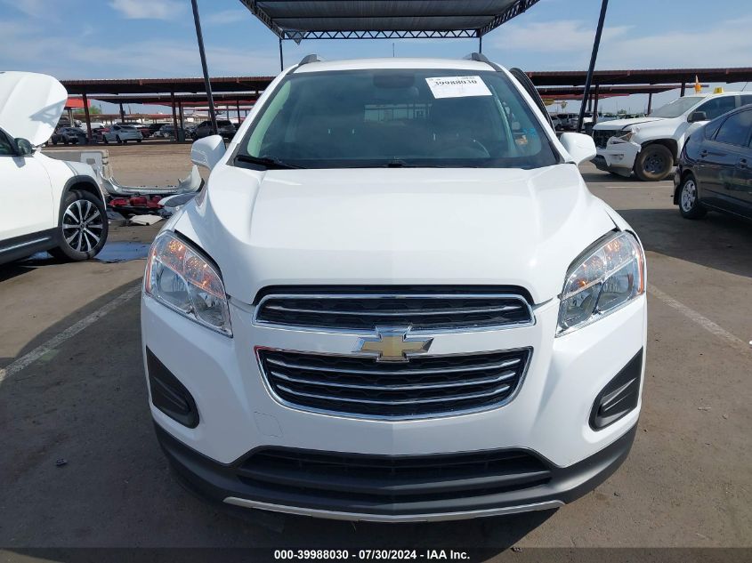 2016 Chevrolet Trax Lt VIN: 3GNCJLSB5GL138681 Lot: 39988030