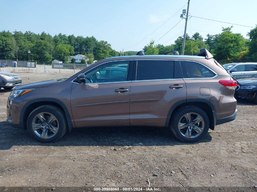 2017 Toyota Highlander Limited Platinum VIN: 5TDDZRFH5HS387582 Lot: 39988045