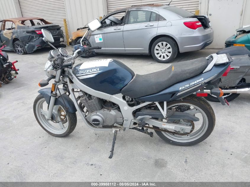 2001 Suzuki Gs500 VIN: JS1GM51A412100528 Lot: 39988112