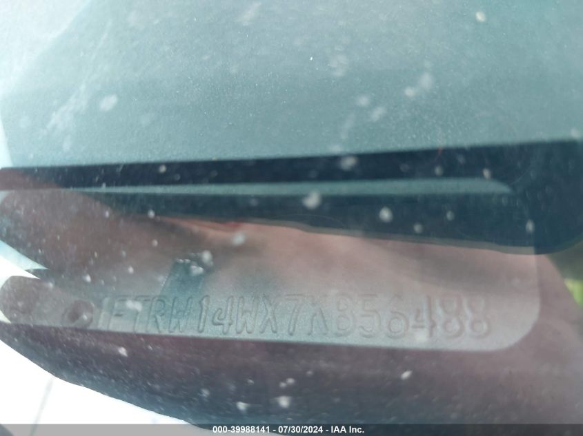 2007 Ford F150 Supercrew VIN: 1FTRW14WX7KB56488 Lot: 39988141