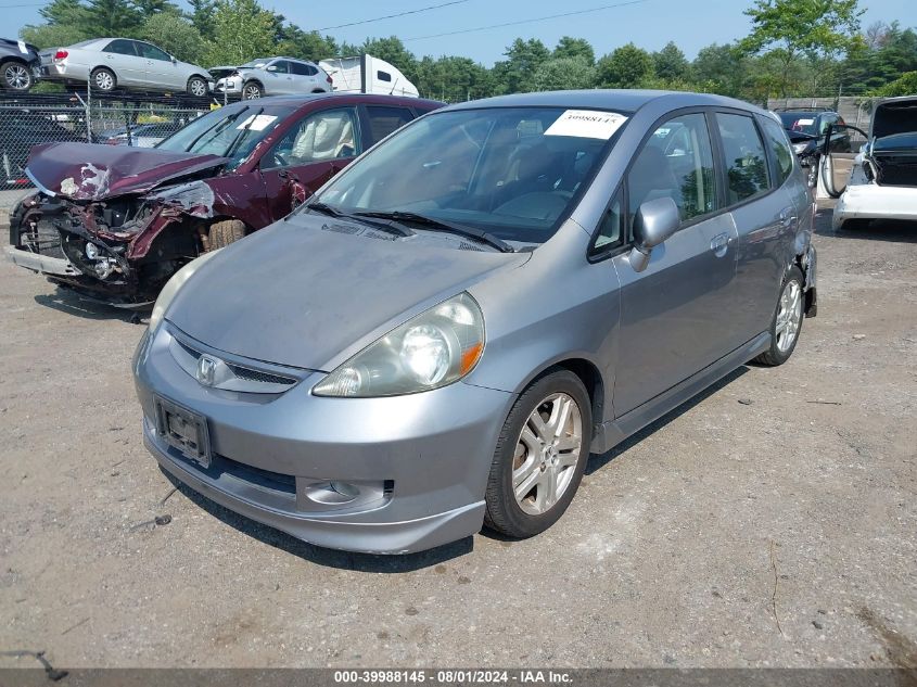 JHMGD37677S017938 | 2007 HONDA FIT