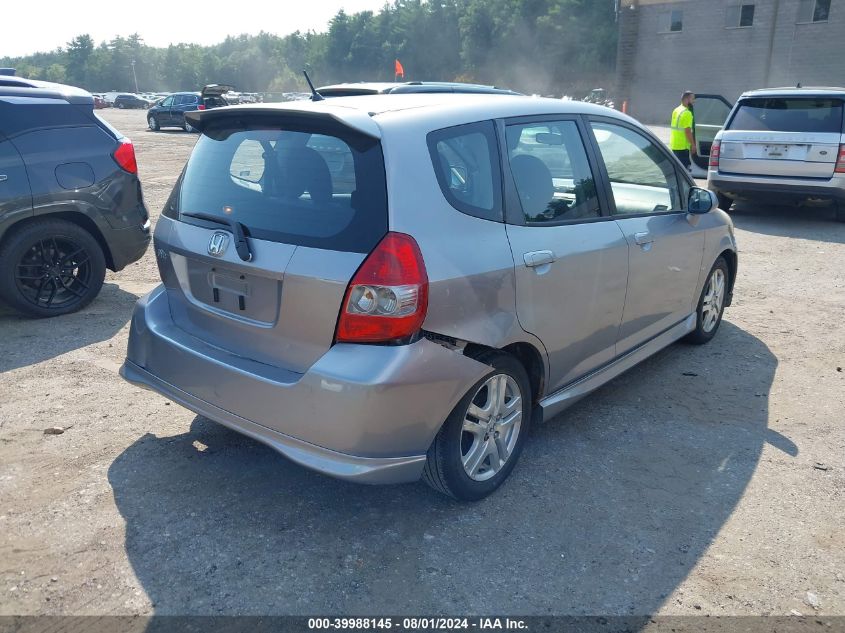 JHMGD37677S017938 | 2007 HONDA FIT