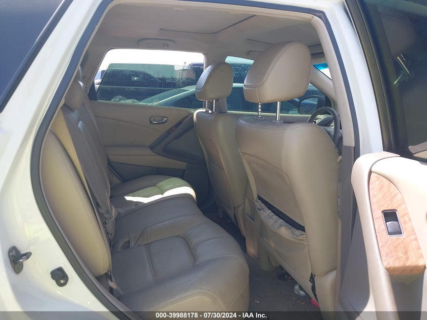 2011 Nissan Murano Le VIN: JN8AZ1MU9BW067469 Lot: 39988178