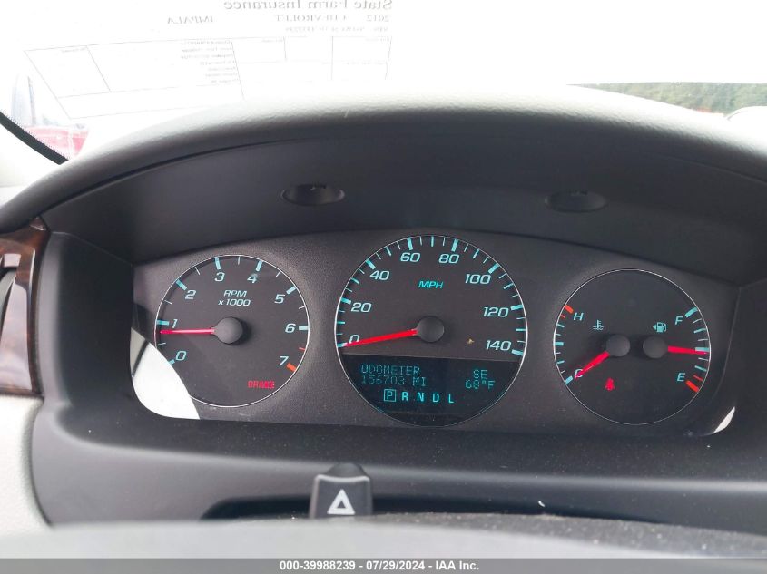 2012 Chevrolet Impala Ltz VIN: 2G1WC5E34C1337239 Lot: 39988239