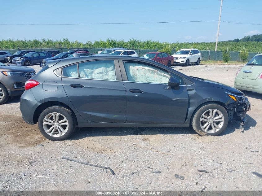 2019 Chevrolet Cruze Lt VIN: 3G1BE6SM2KS599436 Lot: 39988245