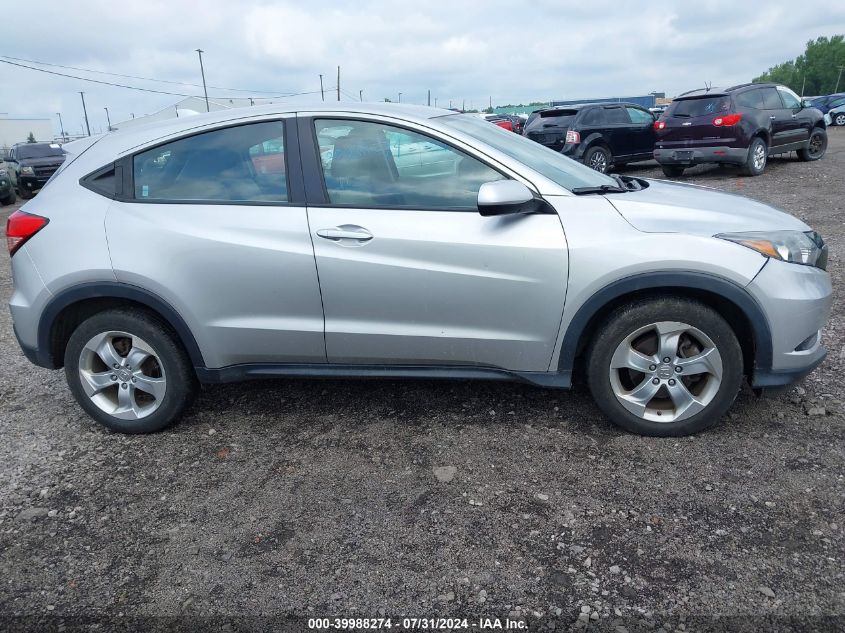 2016 Honda Hr-V Lx VIN: 3CZRU6H38GM744993 Lot: 39988274