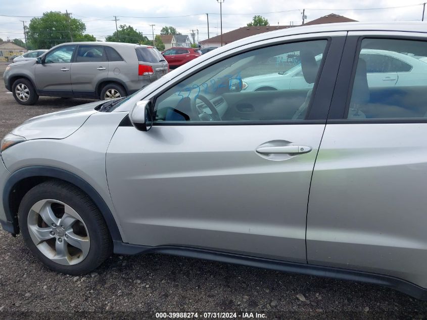 2016 Honda Hr-V Lx VIN: 3CZRU6H38GM744993 Lot: 39988274