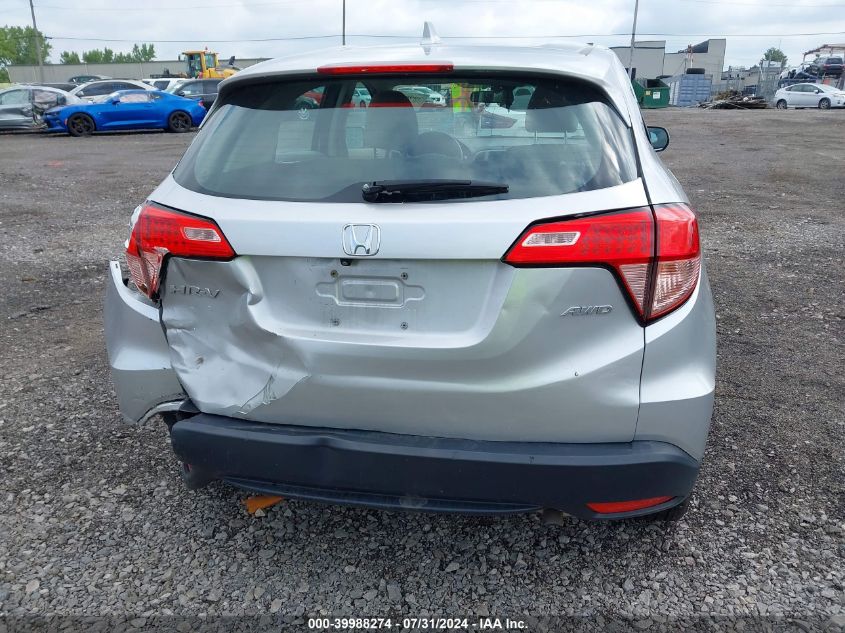 2016 Honda Hr-V Lx VIN: 3CZRU6H38GM744993 Lot: 39988274